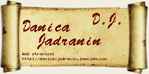 Danica Jadranin vizit kartica